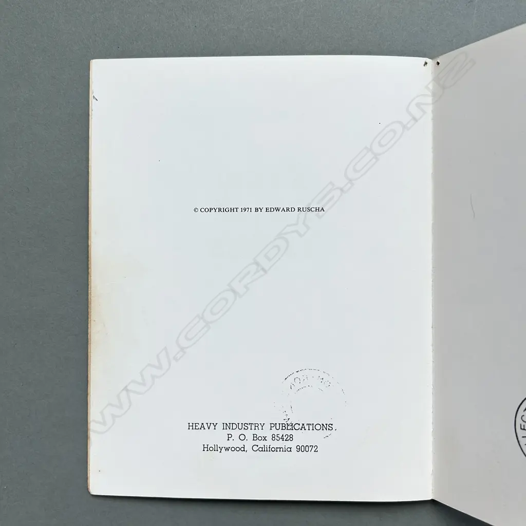 EDWARD RUSCHA: A FEW PALM TREES Image 1++